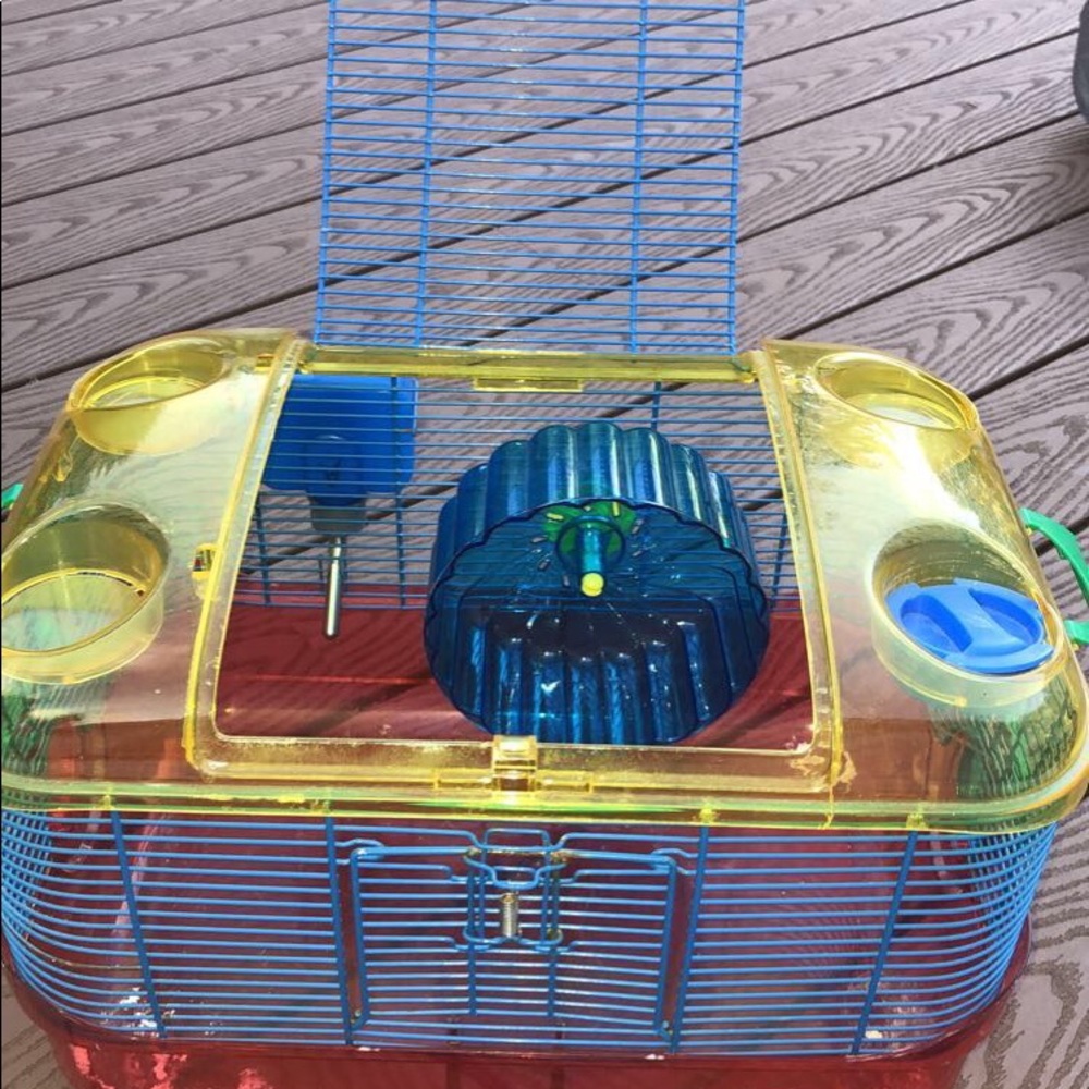 Hamster cage with tubes
